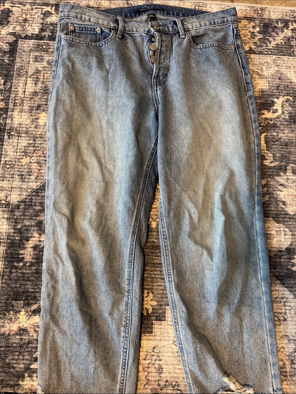Calvin Klein Jeans Straight Light Blue Denim
